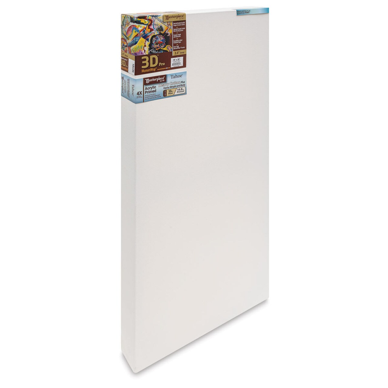 Masterpiece Tahoe Cotton Canvas - 18" x 36", 2-1/2" Profile, Acrylic Primed